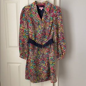 Lilly Pulitzer silk long sleeve dress